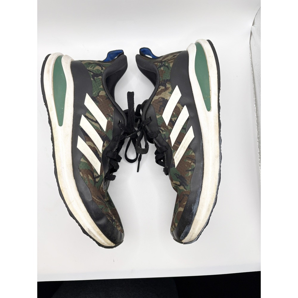 Adidas FortaRun J Black Camo Running Shoes Sneakers Size US 7